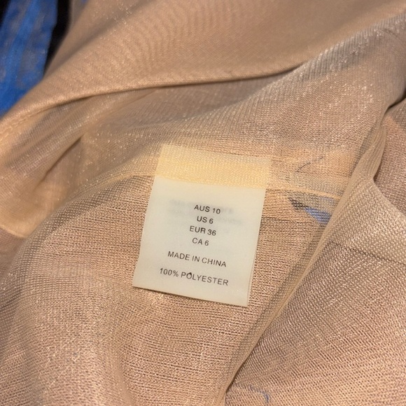 Nordstrom Blue and Cream Mini Dress - Picture 5 of 15